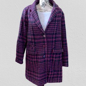 Merona 3/4 Length Winter Coat | Houndstooth